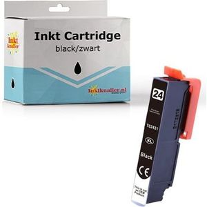 PrintAbout huismerk Inktcartridge 24XL (C13T24314012) Zwart Hoge capaciteit Geschikt voor Epson