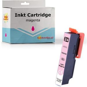 PrintAbout huismerk Inktcartridge 24XL (C13T24364012) Licht-magenta Hoge capaciteit Geschikt voor Epson