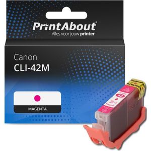 PrintAbout huismerk Inktcartridge CLI-42M Magenta Geschikt voor Canon