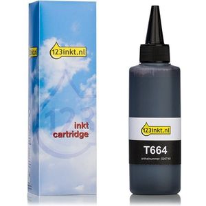 Epson 664 (T6641) inktfles zwart (123inkt huismerk)