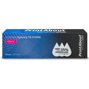 PrintAbout huismerk Toner TK-5195M Magenta Geschikt voor Kyocera