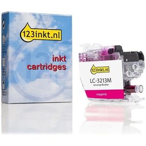 123inkt huismerk vervangt Brother LC-3213M inktcartridge magenta hoge capaciteit