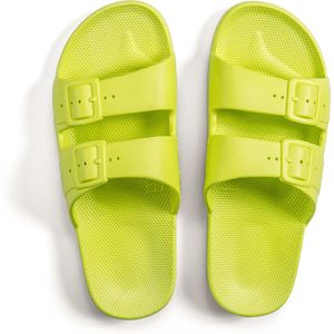 Freedom Moses Slippers Slides - Vegan - Alice - Geel