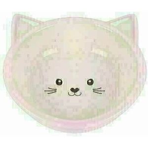 Happy pet Voerbak kitten roze / creme