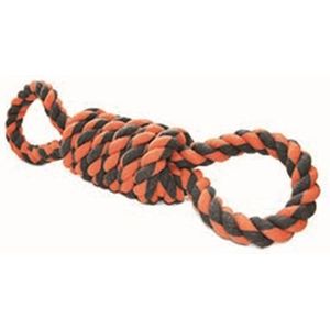 Happy pet Nuts for knots extreme spoel 8 vorm tugger grijs / oranje