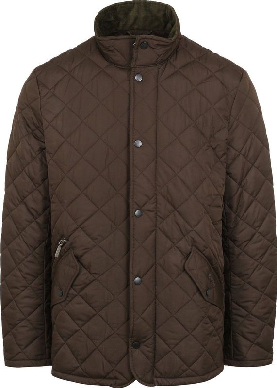 Quilted Jas Barbour Chelsea Olijfgroen - Maat 3XL - Heren - Gewatteerde jassen