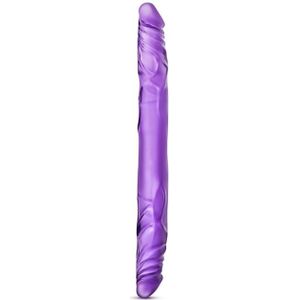 Blush Dildo Love Toy B YOURS 14INCH DOUBLE Paars
