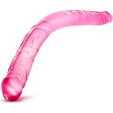 Geaderde Dubbele Dildo - Roze