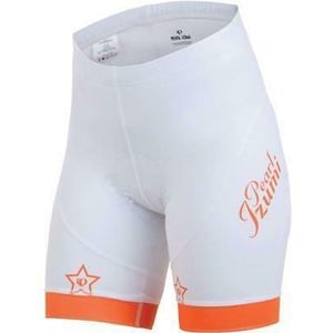 Pearl Izumi - ELITE LTD EU - Fietsbroek - Wit met Oranje - Z3 Zeem Kwaliteit