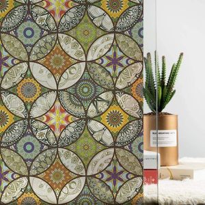 Lifetree Raamfolie, ondoorzichtig, zelfklevend, zichtwerende folie, strepen, rietglas-effect, melkglasfolie, statisch hechtend, anti-uv met lijm, decoratieve folie voor thuis en kantoor, 75 x 200 cm