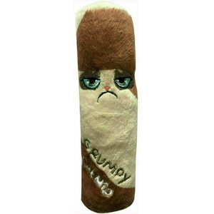 Grumpy Cat Knuffel - Speeltje met Catnip Kattenkruid om op te Kauwen voor Katten - Kattenspeelgoed - 14 cm