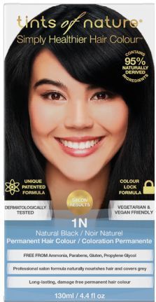 Tints Of Nature - 1N - Haarverf - Zwart - Vegan - Milieubewust