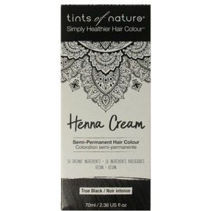 Tints Of Nature - Henna Cream - Zwart Noir - Semi-permanente Haarkleur - Vegan Friendly