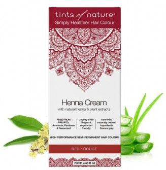 Tints Of Nature - Henna Cream - Rood - Semi Permanent - 70 ml