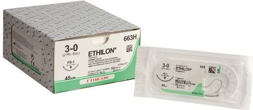 Ethilon hechtdraad 3-0 (FS-1) 663H 36 stuks