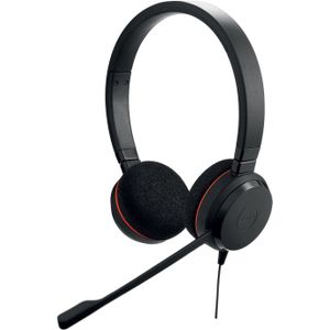 Jabra Evolve 20 MS Stereo Stereofonisch Hoofdband Zwart hoofdtelefoon