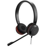 Jabra Evolve 30 MS Stereo Headset – Microsoft Certified Headphones for VoIP Softphone with Passive Noise Cancellation – USB-Cable with Controller – Black