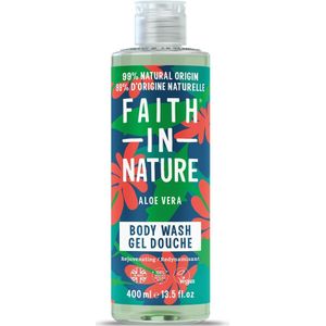 Faith in Nature Douche naturelle à l'aloe vera, rajeunissante, végétalienne et non testée sur les animaux, sans SLS et parabènes, 400 ml