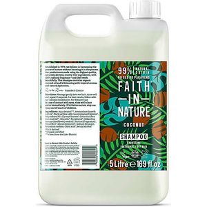 Faith in nature shampoo kokosnoot navulverpakking  5LT