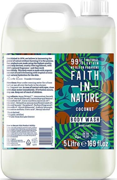 Faith In Nature Body wash coconut 5L