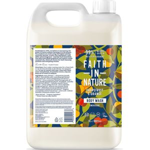 Faith In Nature Douchegel Navulling Grapefruit & Orange 5 liter