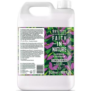 Faith in nature conditioner lavendel & geranium navulverpakking  5LT