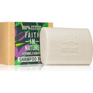 Faith In Nature Lavender & Geranium organisch vaste shampoo met Lavendel 85 g