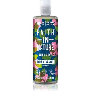 Faith In Nature Wild Rose natuurlijke douchegel voor Herstel van de Huidbarriere 400 ml
