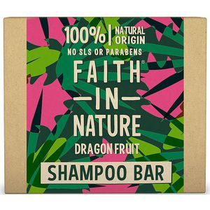 Faith in Nature, Shampooing Solide Naturel au Fruit du Dragon, Revitalisant, Vegan & Cruelty Free, Sans parabènes & SLES, pour tout type de cheveux, 85g