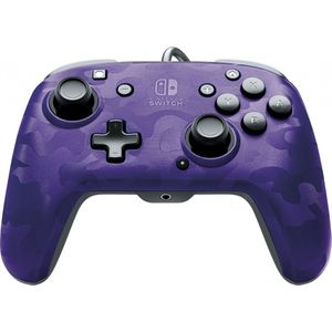 Faceoff Deluxe+ Nintendo Switch Controller - Purple Camo