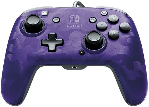 PDP - Faceoff Deluxe+ Audio Controller - Purple Camo - Bedraad