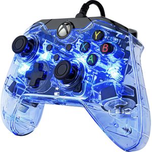 PDP Manette de jeu filaire LED Afterglow - Lumières colorées RGB Hue - Connecteur USB - Commandes audio - Manette de jeu à double vibration - Xbox Series X|S, Xbox One, PC