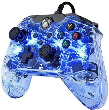 PDP Afterglow Zwart, Blauw, Transparant USB Gamepad Analoog/digitaal Xbox One, Xbox Series S, Xbox Series X