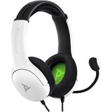 PDP Gaming LVL40 Stereo Headset met Mic for Xbox One, Series X|S - PC, iPad, Mac, laptopcomputer - Noise Cancelling microfoon, Lichtgewicht, Soft Comfort Headphones, 3.5 mm jack - wit