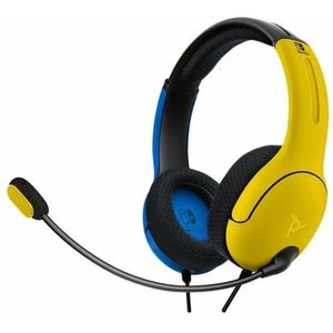 PDP Hoofdtelefoon Stereo LVL40 /Blauw voor Nintendo Switch (Bedraad), Gaming headset, Blauw, Geel