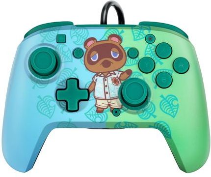 PDP - Faceoff Deluxe+ - Gamecontroller - Animal Crossing - Bedraad