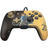 PDP - Faceoff Deluxe+ Audio Wired Controller - The Legend of Zelda - Zwart - Bedraad