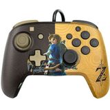 PDP - Faceoff Deluxe+ Audio Wired Controller - The Legend of Zelda - Zwart - Bedraad
