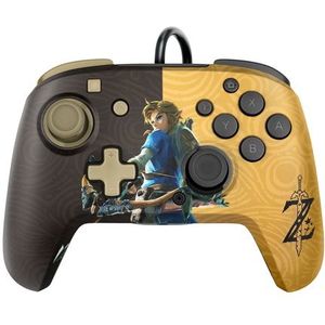 PDP - Faceoff Deluxe+ Audio Wired Controller - The Legend of Zelda - Zwart - Bedraad