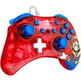 Pdp Rock Candy Filaire Gaming Switch Pro Manette - Mario - Rouge - Official License Nintendo - Oled/Lite Compatible, Compact, durable Travel Manette