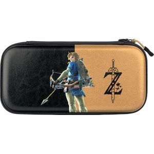 PDP Gaming Officieel Gelicentieerd Switch Slim Deluxe Travel Case - Zelda Breath of the WIld - Semi-Hardshell - Console Stand - Holds 14 Games - Works met Switch OLED & Lite