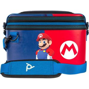 PDP Gaming, officieel gelicentieerd product Switch Pull-N-Go Travel Case – Mario – Semi-Hardshell PRotective PU leer – Holds 14 Games and Controller – Werkt met OLED en Lite Switch