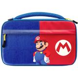 PDP Gaming Officieel Gelicentieerd Switch Commuter Case - Mario - Semi-Hardshell Protection - Protective PU Leather - Holds 14 Games & Console - werken aans met Switch OLED & Lite
