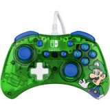 PDP Rock Candy Wired Gaming Switch Pro Controller - Official License Nintendo - OLED/Lite Compatible - Compact, Durable Travel Controller - Luigi