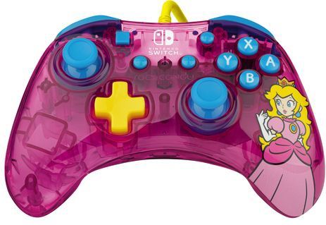 PDP Rock Candy Bedrade Controller - Nintendo Switch & Switch OLED - Bubblegum Peach