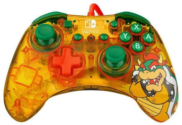 PDP Rock Candy Bedrade Controller geschikt voor Nintendo Switch & Switch OLED - Lemon Bomb Bowser