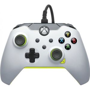 PDP Bedrade Controller Electric White voor Xbox Series X|S, Gamepad, Wired Video Game Controller, Gaming Controller, Xbox One, Officieel gelicentieerd - Xbox Series X