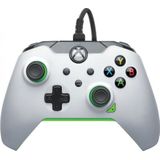 PDP Wired Controller Neon White for Xbox Series X|S, Gamepad, Wired Video Game Controller, Gaming Controller, Xbox One, Officially Licensed - Xbox Series X