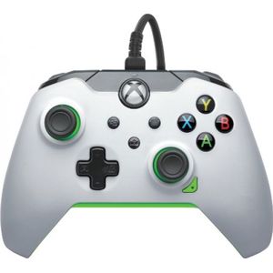 Pdp Bedrade Neon Controller Wit voor Xbox Series X|S, Gamepad, Bedrade Video Game Controller, Gaming Controller, Xbox One, Officiële licentie