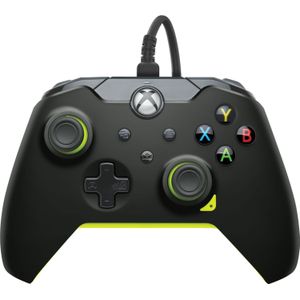 PDP Bekabelde controller Electric Black voor Xbox Series X|S, gamepad bekabelde videogamecontroller, Xbox One, officieel gelicentieerd - Xbox Series X, 049-012-GY